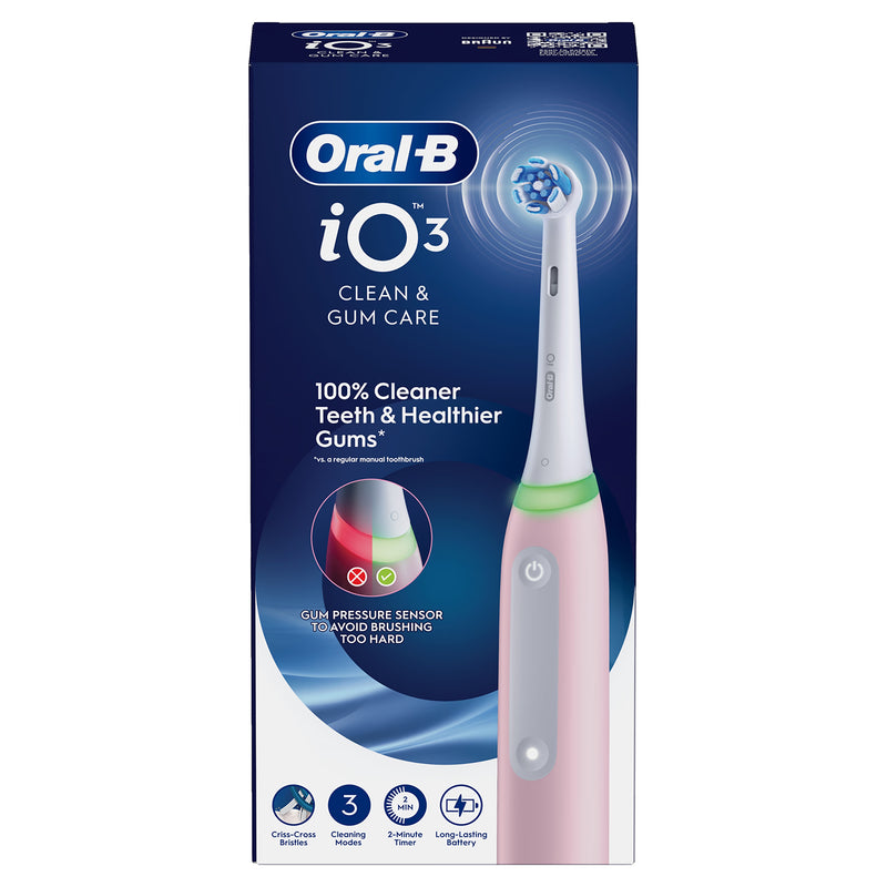 Oral-B iO 3 Pink electric toothbrush - British product