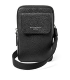 Aspinal of London leather cross-body phone pouch (British brand)