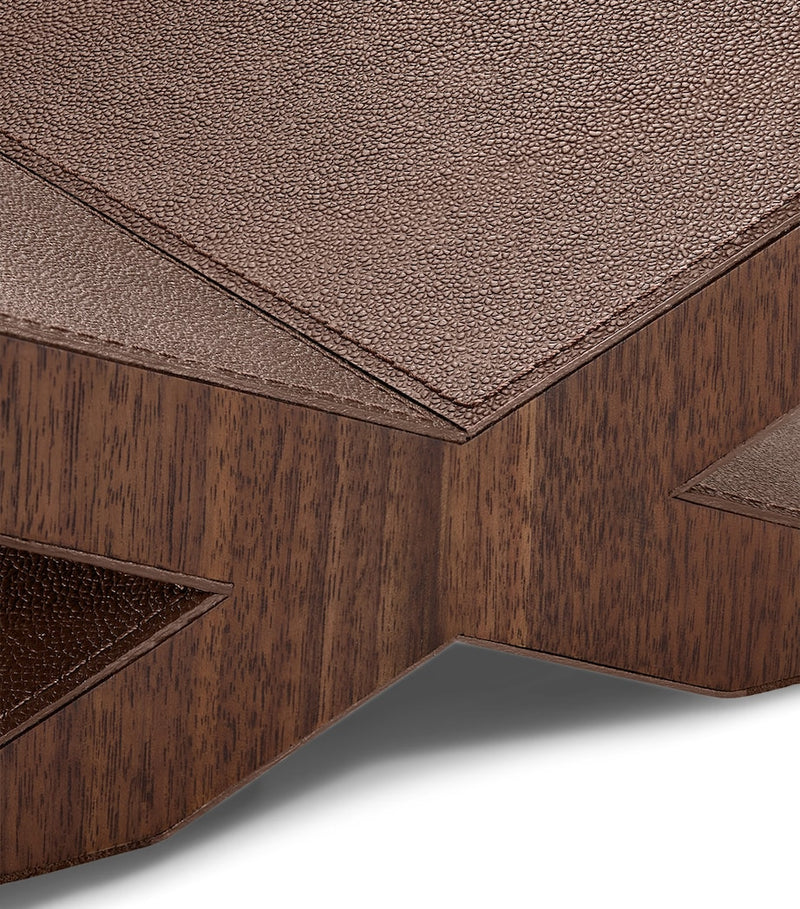 Assouline Culture bookstand walnut leather (British brand)