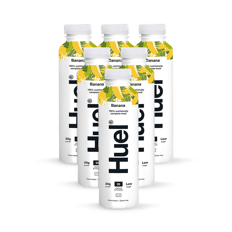 Huel banana nutritionally complete meal shake 6x500ml, UK version