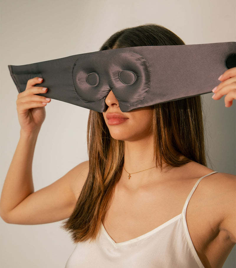 DROWSY mulberry silk lash cocoon sleep mask (British brand)
