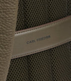 Carl Friedrik Ayrton grained leather backpack (British brand)