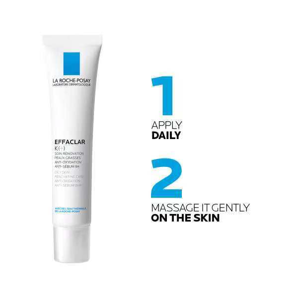 La Roche-Posay Effaclar K Plus Moisturiser Blemish Prone 40ml, UK version
