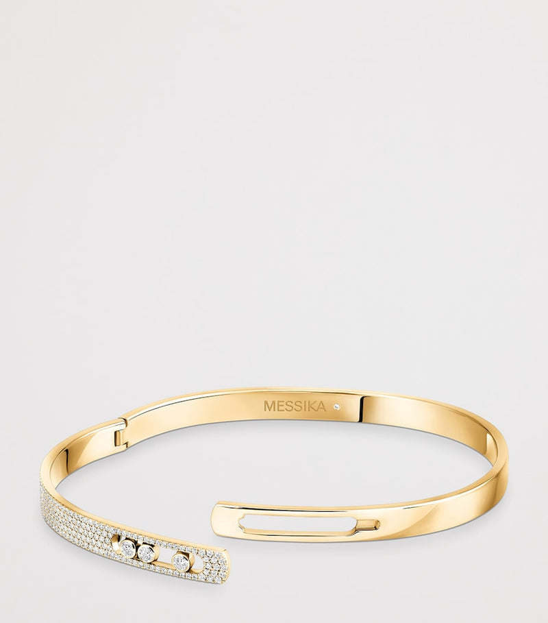 Messika Move Noa yellow gold diamond pavé bracelet 0.90ct (British brand)