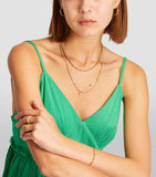 Anita Ko yellow gold bamboo necklace, imported from the UK