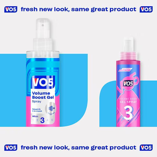 Vo5 Volume Boost Gel Spray hair styling 200ml (British brand)