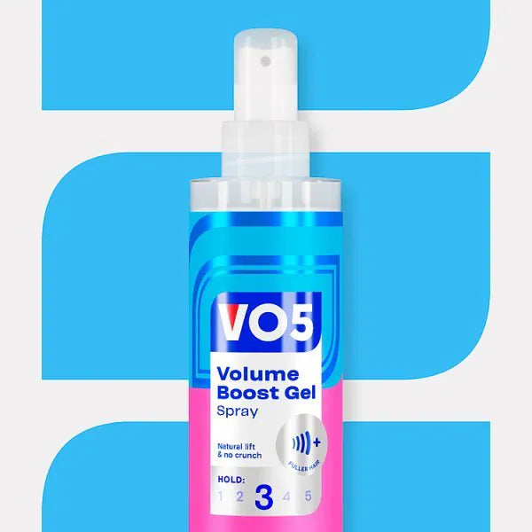Vo5 Volume Boost Gel Spray hair styling 200ml (British brand)