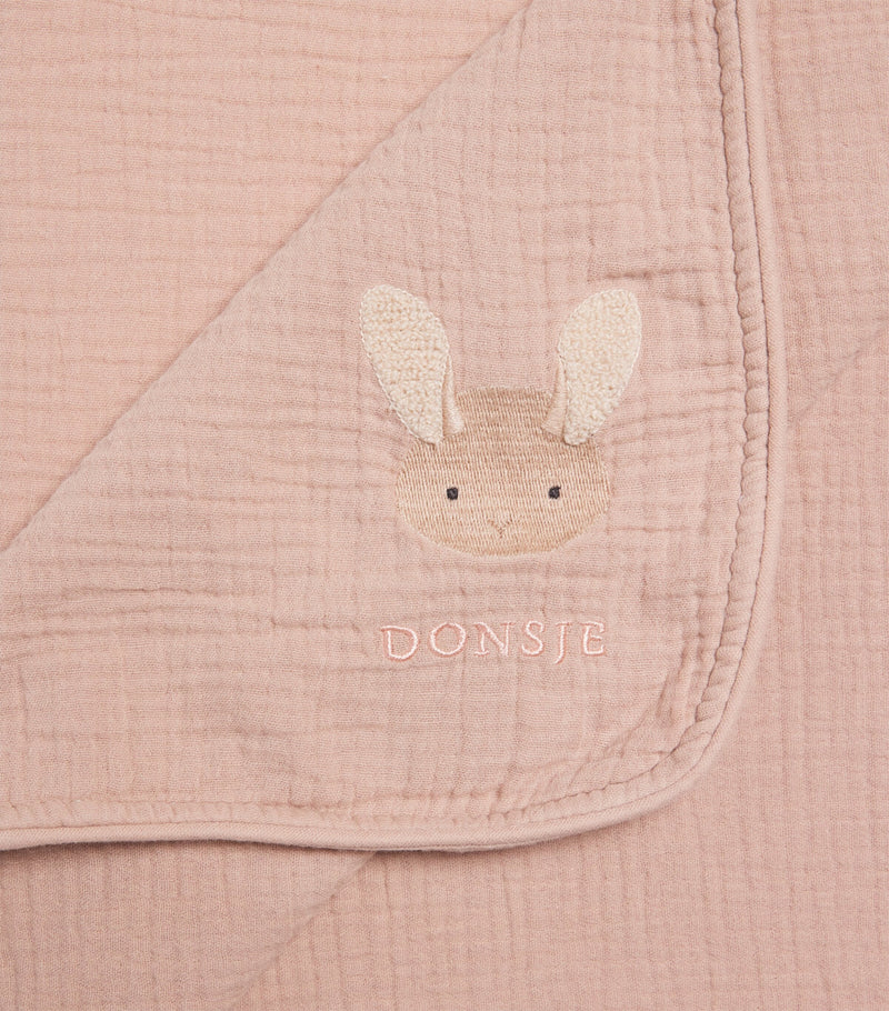 Donsje Muslin Embroidered Ploekie Baby Blanket - British product