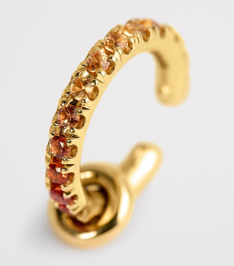 Spinelli Kilcollin Elara ear cuff yellow gold sapphire - British product
