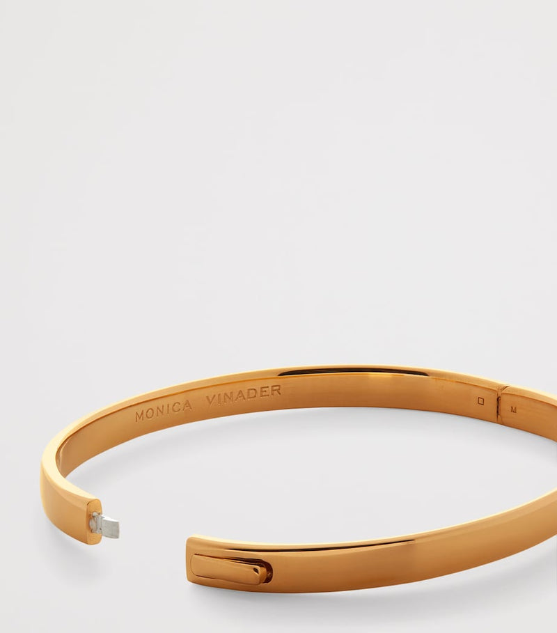 Monica Vinader gold vermeil essential bangle jewelry - British product