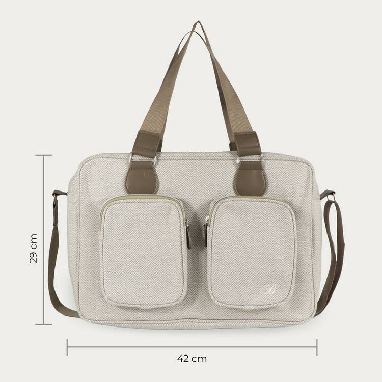 My Babiie changing bag oatmeal herringbone, imported from the UK