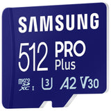 Samsung PRO Plus 512GB micro SDXC memory card (British brand)