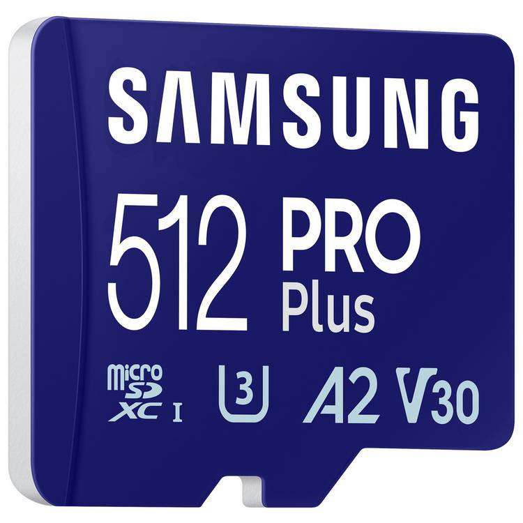 Samsung PRO Plus 512GB micro SDXC memory card (British brand)