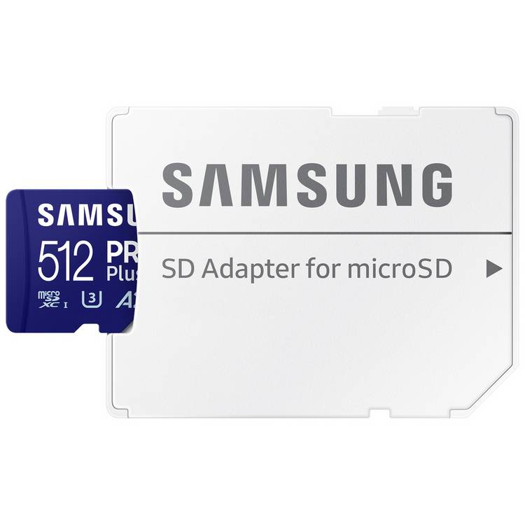 Samsung PRO Plus 512GB micro SDXC memory card (British brand)