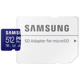 Samsung PRO Plus 512GB micro SDXC memory card (British brand)