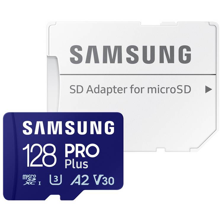 Samsung PRO Plus microSD memory card 128GB, UK version