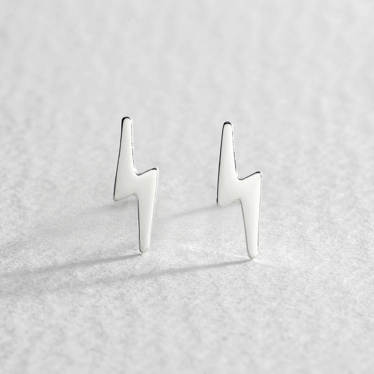 Revere sterling silver lightning stud earrings, UK version