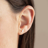Revere sterling silver lightning stud earrings, UK version