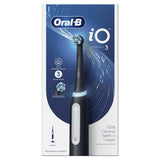 Oral-B iO3 electric toothbrush in black (British brand)