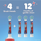 Oral-B Spiderman kids toothbrush heads 4 pack (British brand)
