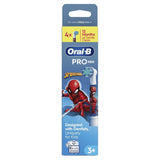 Oral-B Spiderman kids toothbrush heads 4 pack (British brand)