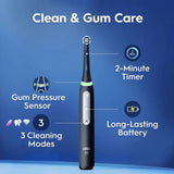 Oral-B iO3 dual pack electric toothbrush black and blue - British product