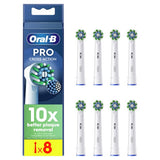 Oral-B Pro Cross Action toothbrush heads 8 Pack, imported from the UK