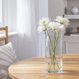 Argos Habitat Medium Round Edge Square Clear Glass Vase 27cm- Buy online at McGrocer