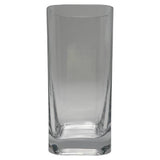 Habitat clear glass vase 20cm square edge (British brand)
