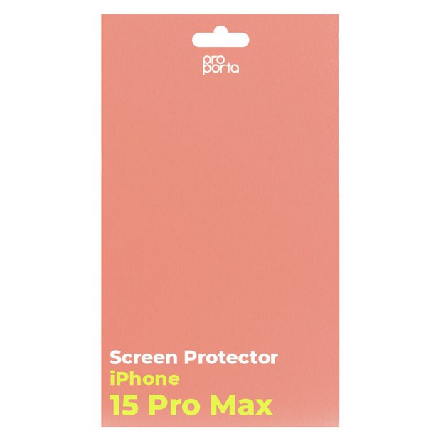 Proporta iPhone 15 Pro Max Glass Screen Protector, UK version