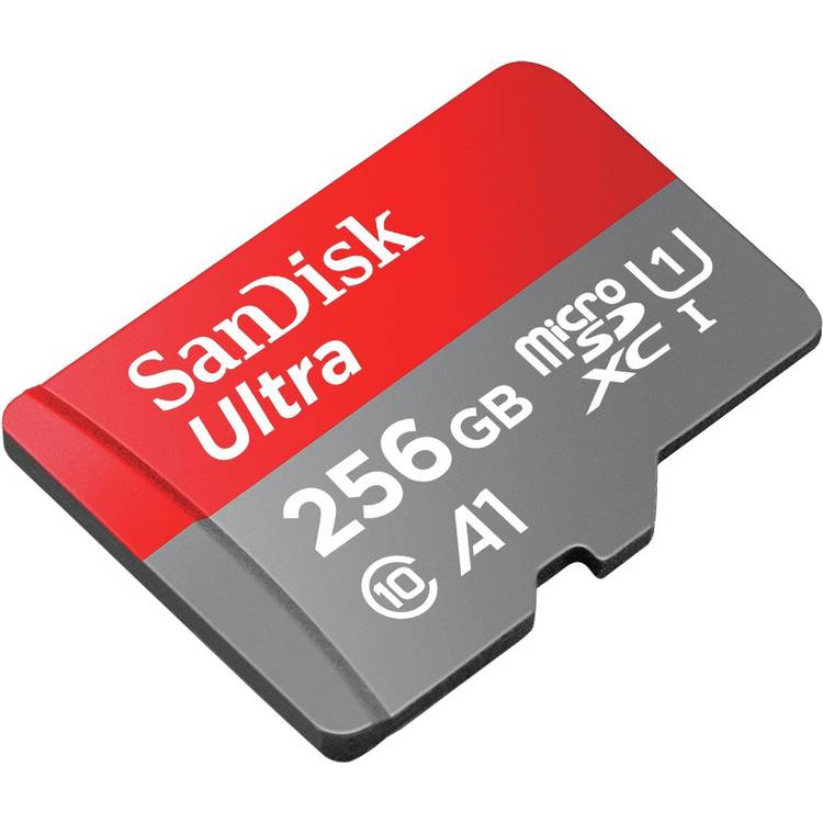 SanDisk Ultra microSD memory card 256GB, UK version