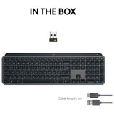 Logitech MX Keys S wireless keyboard black, imported from the UK