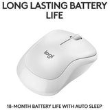 Logitech M240 Silent wireless mouse in white, UK version