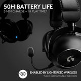 Logitech G PRO X 2 Lightspeed Wireless Gaming Headset, UK version