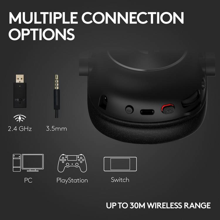 Logitech G PRO X 2 Lightspeed Wireless Gaming Headset, UK version