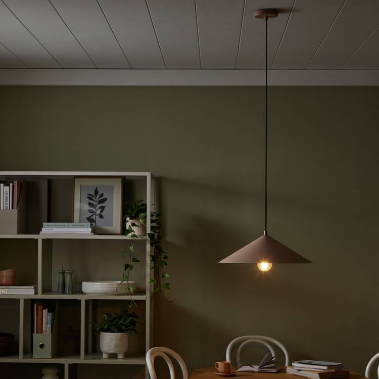 Habitat Cone large pendant light rose pink 39cm, UK version