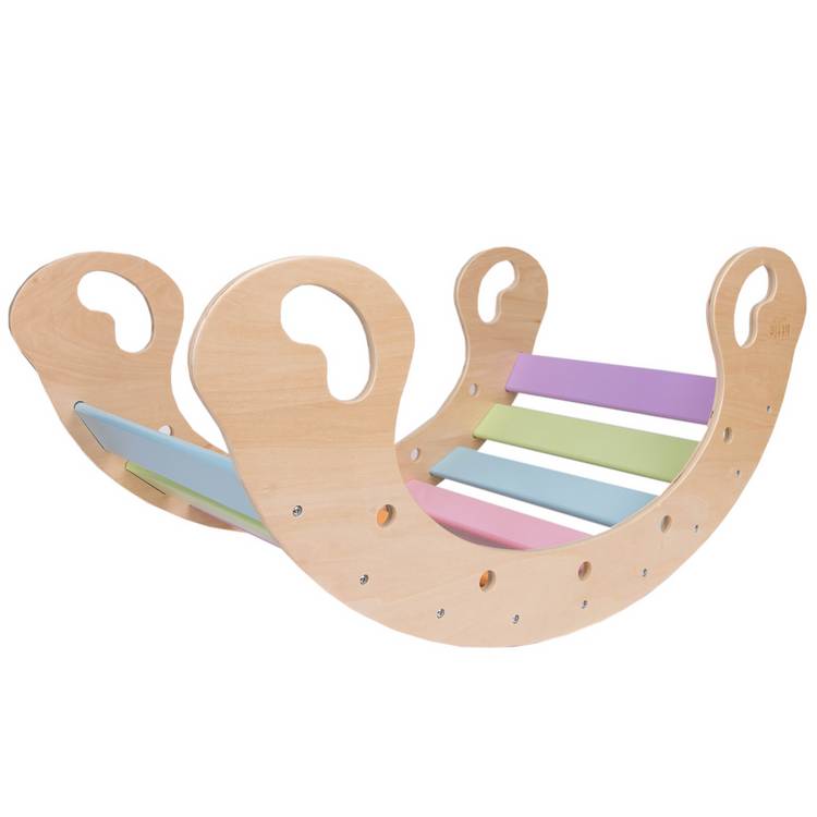 Our Little World wooden sensory rocker and play gym - British product