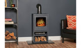 Adam Bergen electric stove with angled pipe, imported from the UK