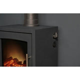 Adam Bergen electric stove with angled pipe, imported from the UK