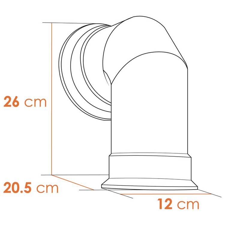 Adam Bergen electric stove with angled pipe, imported from the UK
