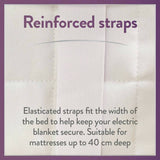 Slumberdown single electric blanket 80x150cm - British product