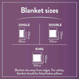 Slumberdown single electric blanket 80x150cm - British product