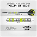 Winmau MvG Adventure steel darts set 20g - British product