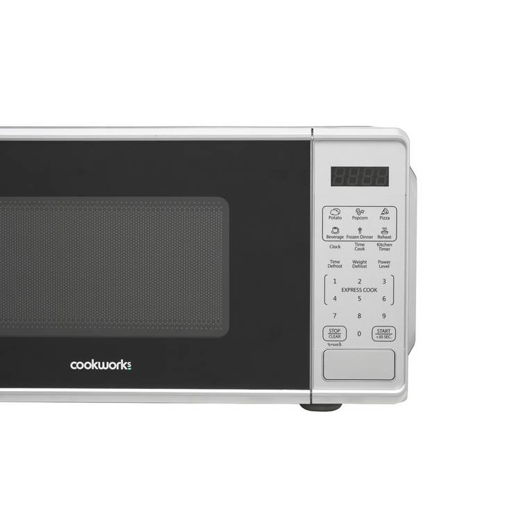 Cookworks 700W digital microwave silver 17L - British product