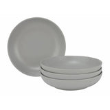 Habitat stoneware pasta bowls matt grey 4 piece (British brand)