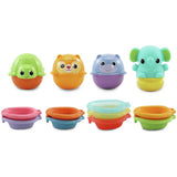 VTech stackable bath toy set with boats and animal cups, UK version