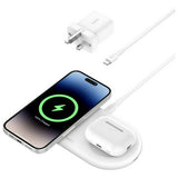 Belkin 2-in-1 MagSafe compatible wireless charger, imported from the UK
