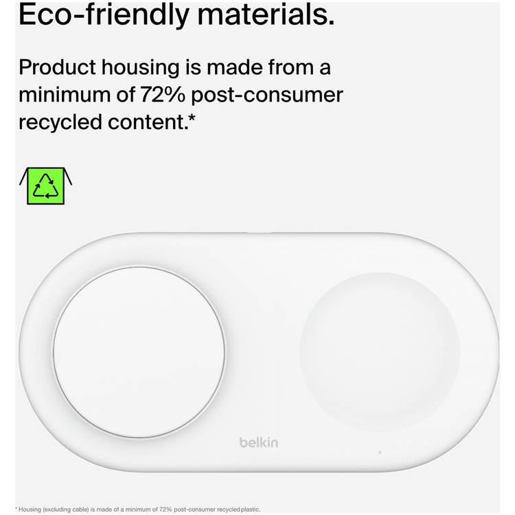 Belkin 2-in-1 MagSafe compatible wireless charger, imported from the UK