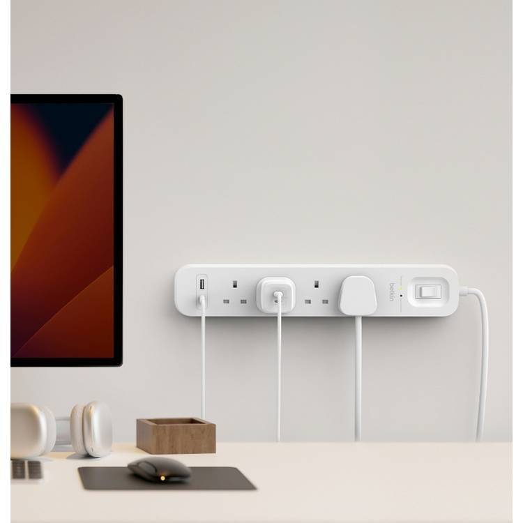 Belkin surge protected extension lead 4 socket 2m (British brand)