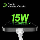 Belkin USB C to USB A braided cable 1m 15W - British product